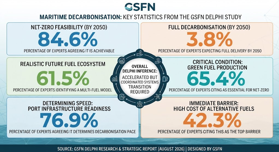 Maritime Decarbonisation: Key Statistics from the GSFN Delphi Study